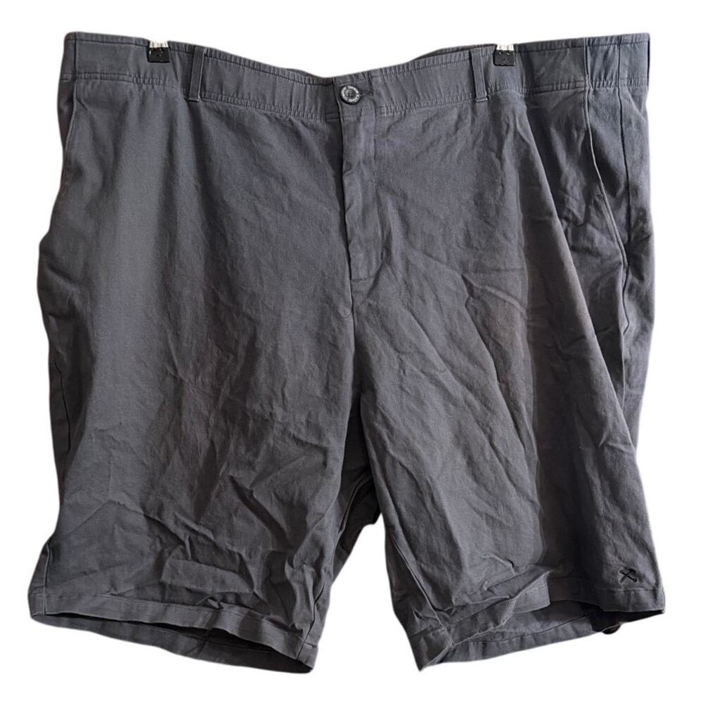 Dixxon Big Men's Chino Shorts Charcoal Gray Size 48